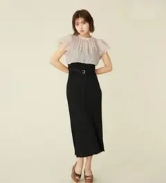 【ジル バイ ジルスチュアート】ブラウスドッキングワンピース WEB限定カラー