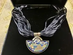 【美品】MICHAELA FREY ネックレス エマイユ ネイビー シルバー 美品】MICHAELA FREY ネックレス エマイユ ネイビー シルバー