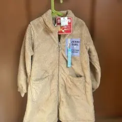 【新品未使用】Jenni LOVEフリースロングジャケット ベージュ