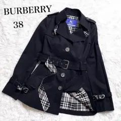美品✨ BURBERRY BLUE LABEL トレンチコート 38 黒