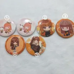 【えと】カラフルピーチ 缶バッジ バラ売り可
