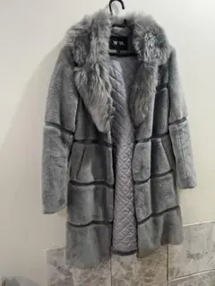 グレー ファーコート