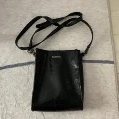 EMODA クロコ調 ショルダーバッグ ブラック