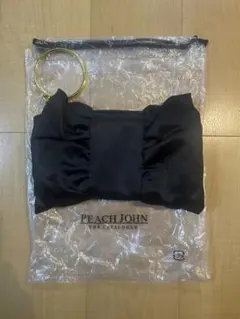 PEACH JOHN ブラック リボンバッグ