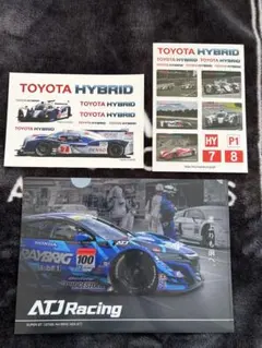 未使用❗️トヨタ モータースポーツ ステッカーとATJレーシングクリアファイル‼️