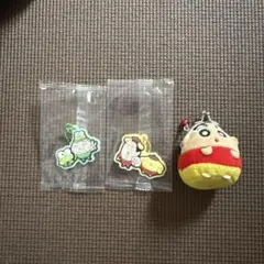 クレヨンしんちゃん×サンリオ ラバーマスコット2点セット