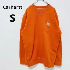 カーハート オリジナルフィット 長袖トレーナー オレンジ スウェット メキシコ製