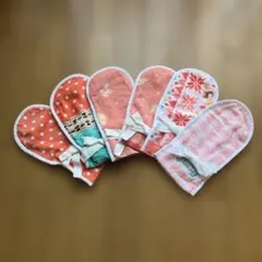 ハンドメイド タオル地 ミトン 6枚セット　新品　未使用品のサムネイル