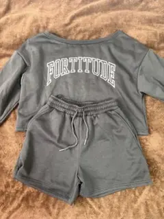 FORTITUDE ロゴ入り セットアップ グレー F