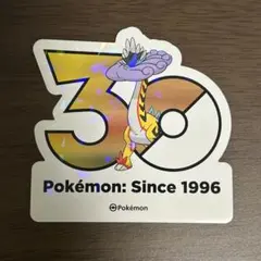 韓国　ポケモン30周年　タケルライコ　ステッカー