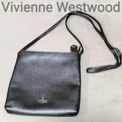 希少✨　ヴィヴィアンウエストウッド　サコッシュ　ガンメタ　革　オーブ　斜め掛け