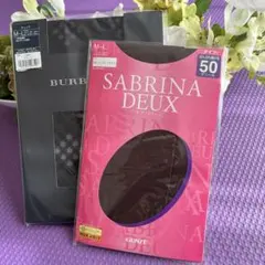 お買い得　新品未使用　バーバリーストッキングM〜L