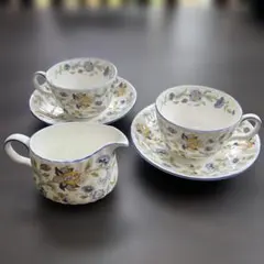 MINTON ミントン ハドンホール 花柄 シュガーポット クリーマー セット