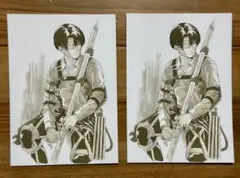 進撃の巨人 復活上映 第2弾 映画 特典 リヴァイ ビジュアルカード 2枚セット