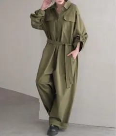 HUG.U コーデ要らず　洗練オールインワン　カーキ