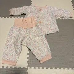 コンビミニ キルトパジャマ 80 花柄 長袖