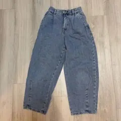 GU ブルーワイドパンツ S (140)