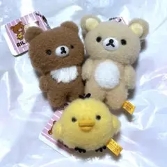 【新品】リラックマ　ふわふわフェルト風　マスコットキーチェーン