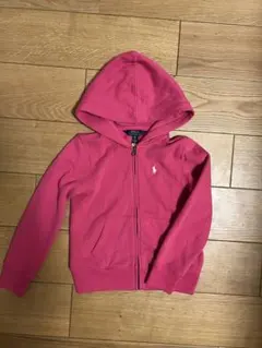 美品Polo Ralph Lauren ピンク パーカー 7才用