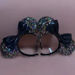東京ディズニーリゾート ミニーマウス スパンコール カチューシャ カラフル