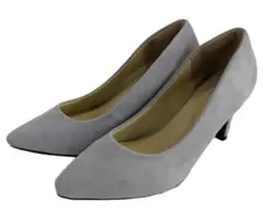 SG1961-40■ 新品 パンプス ハイヒール 25.5cm アイスグレー