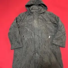 BALMAIN ブラック フード付きロングダウンジャケット