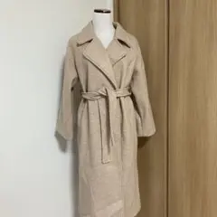 新品タグ付き☆ ミラショーン ロングコート ガウン ベージュ 訳あり 