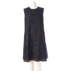 美品✨　フォクシー ワンピース コットン ネイビー M相当 0O8