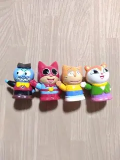 ニャンダー仮面　やなせたかし　指人形４体　まとめ売り