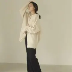 todayful トゥデイフル ロウゲージニットカーディガン 2way M 38