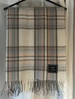 JILLSTUART チェック柄 大判マフラー ストール ピンク