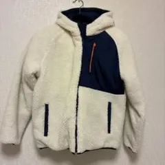 GAP ボア ジャケット リバーシブルホワイト×ネイビー