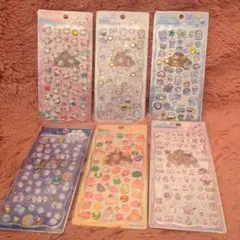 ジュエルプチドロップシール　シマエナガ　くま　野菜　人参　オバケ　もちもちぱんだ