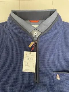 ハッシュパピー Hush Puppies ニット セーター ポロシャツ 紺色