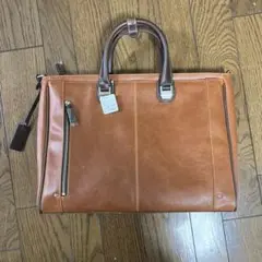 レザー ビジネスバッグ ブラウン