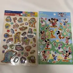 トイストーリー、カーズ等＆ミッキーシール 2シートセット