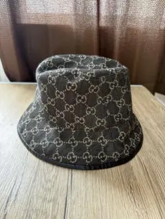 未使用品】GUCCI GGデニム バケットハット メンズ レディース L59