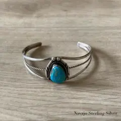 Navajo Sterling Silver ナバホ族 バングル 作者刻印有