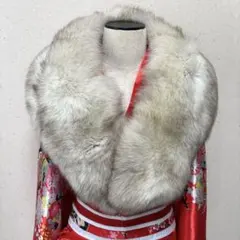 試着のみ 未使用 厚みあり サガフォックス ショール 成人式 銀タグ