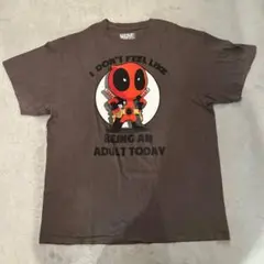 マーベル  アベンジャーズ MARVEL プリントTシャツ XL ブラウン