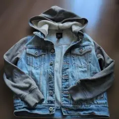 GapKids フード付きデニムジャケット 130cm