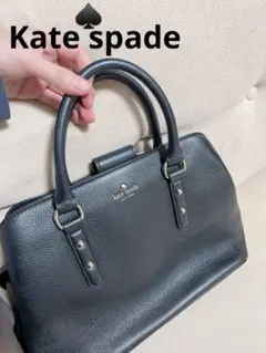 kate spade ハンドバッグ 黒 レザー