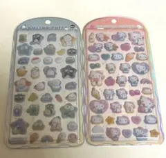 コットンパフィーシール はぴだんぶい サンリオ キティちゃん　正規品　ラスト