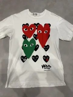 PLAY COMME des GARÇONS 迷彩ハート 赤ハート 半袖Tシャツ - メルカリ