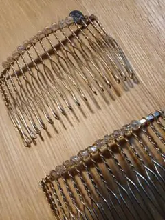 コンプレックスビズ ボタニカルシャイニーステンレスコーム ブラウン
