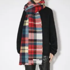 Acne Studios ミックスチェック ウールスカーフ