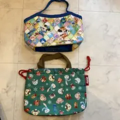 ディズニーオフィシャル　ランチバック2点