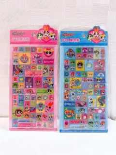 韓国限定　パワーパフガールズ DROP BLOCK SEAL タイルシール