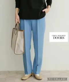 アーバンリサーチ URBANRESEARCH カラーストレッチトラウザー　ブルー