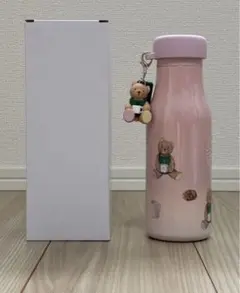 スターバックス　ジェラピケ　ベアチャーム付きステンレスボトル　ピンク